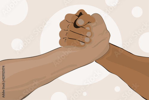 illustration of a hand holding a hands