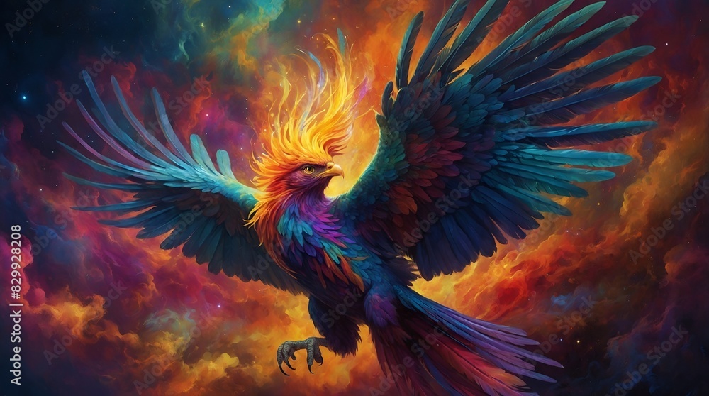 In a fantastical realm of animated wonder, a mesmerizing phantasmagoric ...