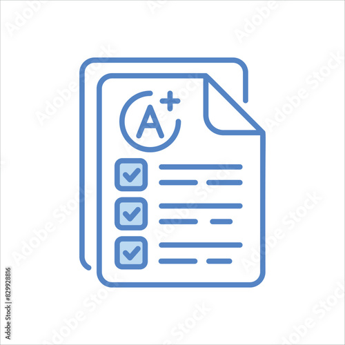 Report Card vector icon