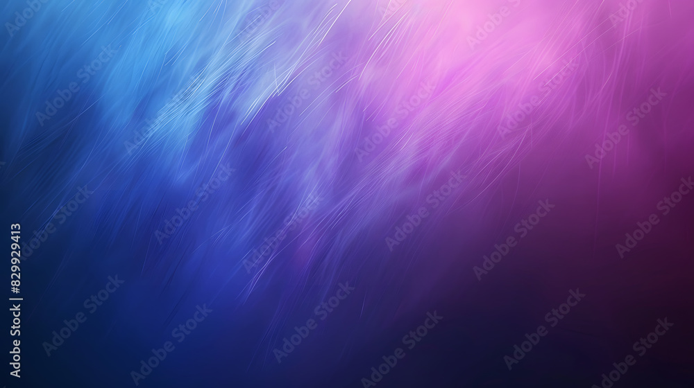Fototapeta premium Dark blue purple abstract unique blurred grainy background for website banner. Large, wide template, pattern. Color gradient, ombre, blur. Desktop design. Generative AI.