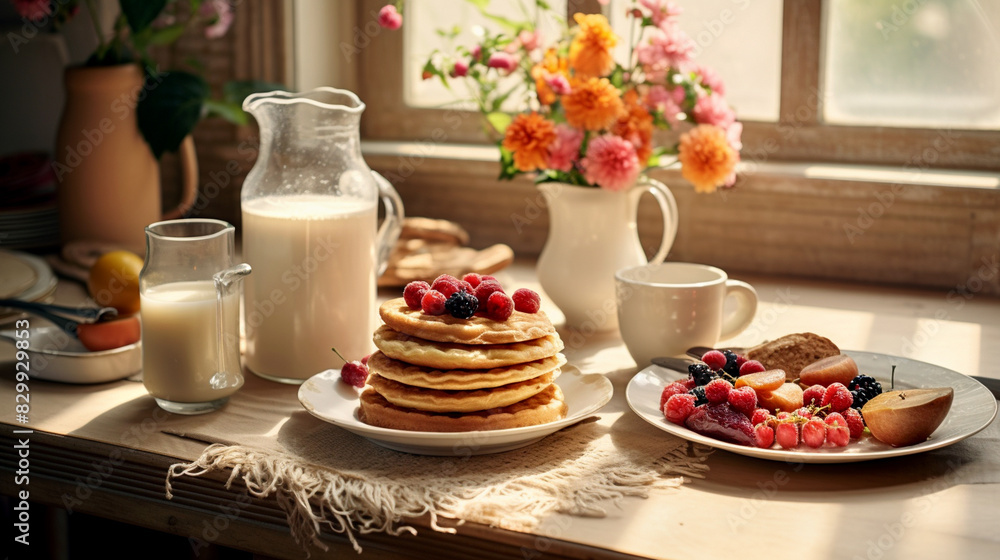 breakfast on the table breakfast on the table