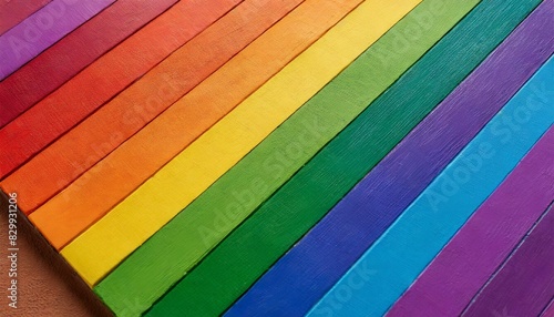 background texture of symmetrically arranged squares painted in the colors of the LGBT flag