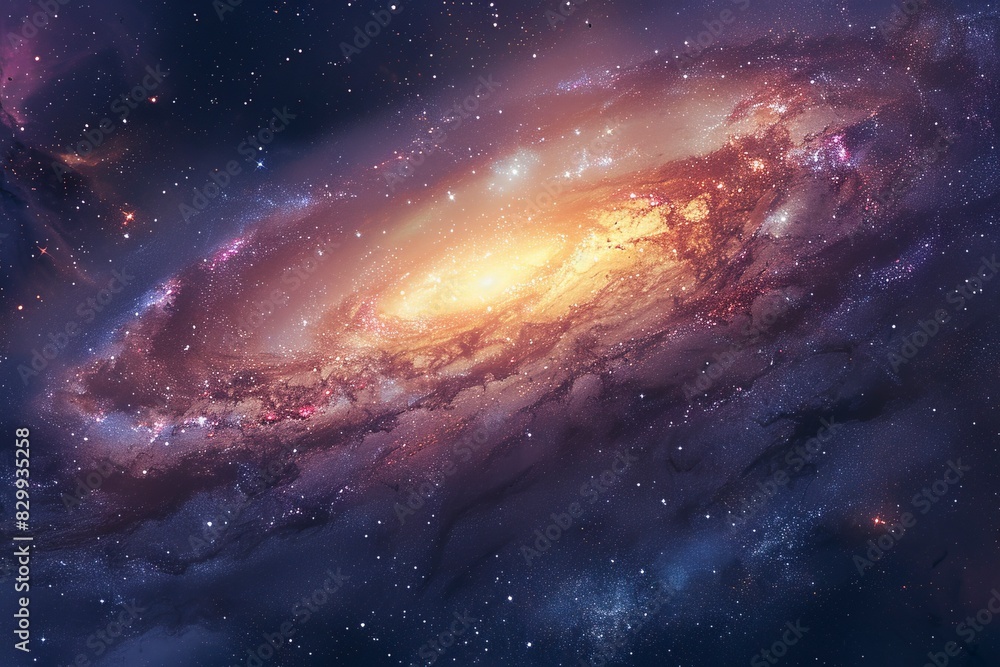 Galaxy wallpaper with stars, simple background Galaxy wallpaper with stars, simple background