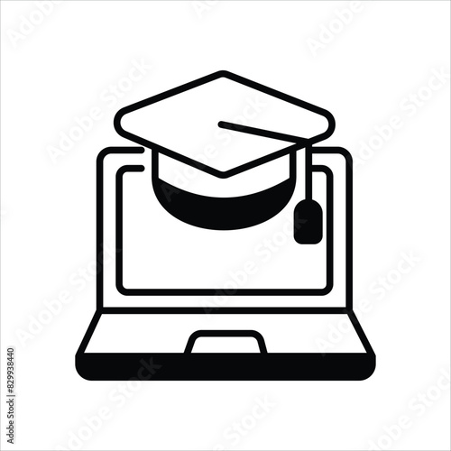 Elearning vector icon