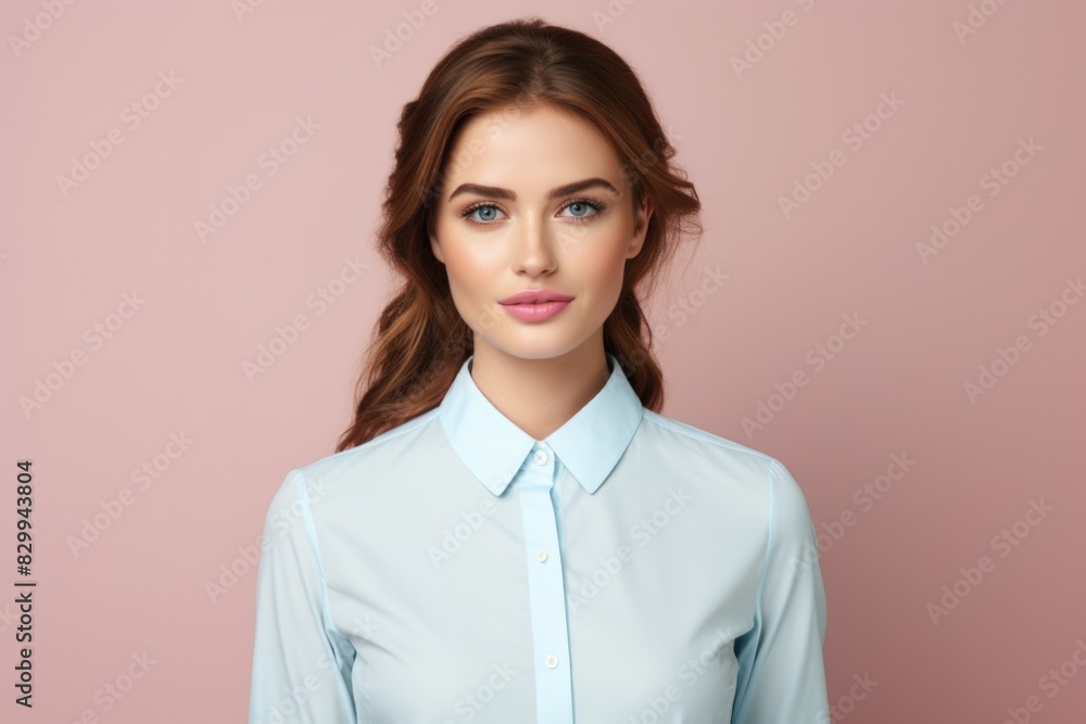 serious model looking front and thinking serious model looking front and thinking