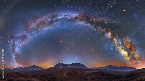 A dramatic night sky filled with stars and the Milky Way  perfect for astrophotography and stargazing themes