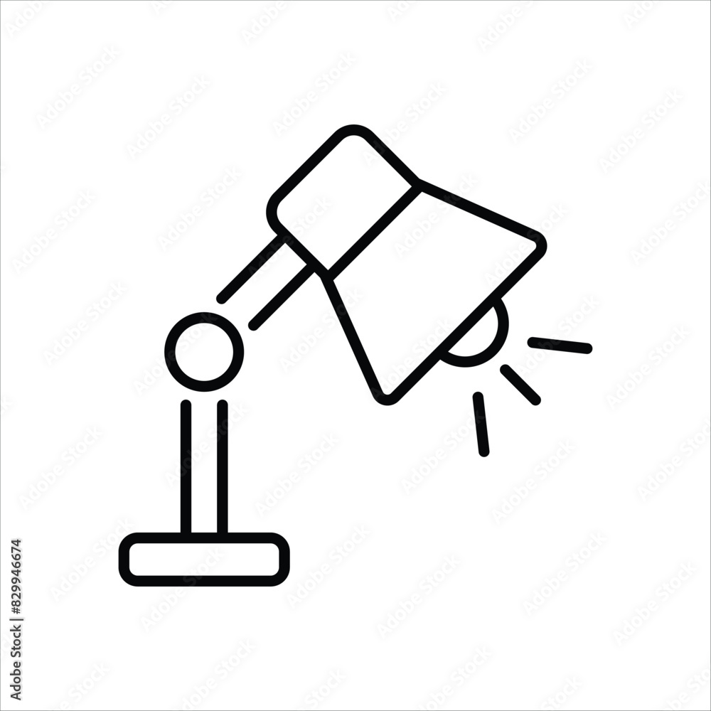 Table Lamp vector icon Table Lamp vector icon