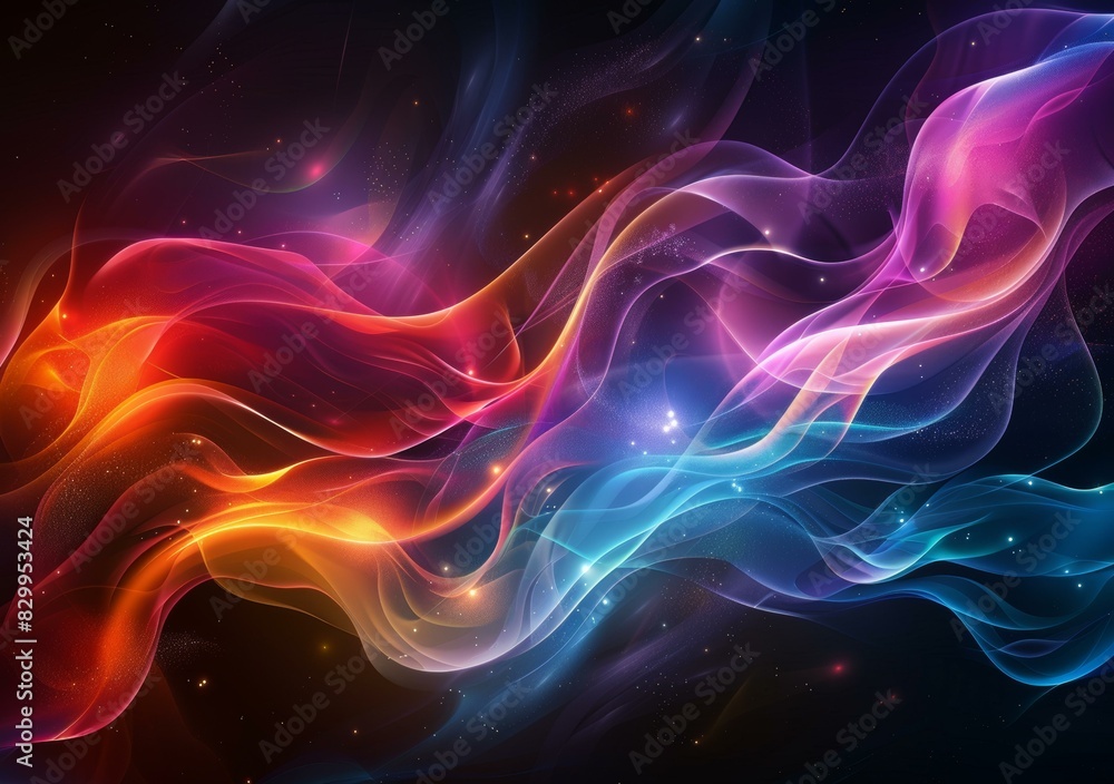 Cosmic Canvas: A Colorful Nebula