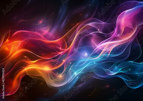 Cosmic Canvas: A Colorful Nebula