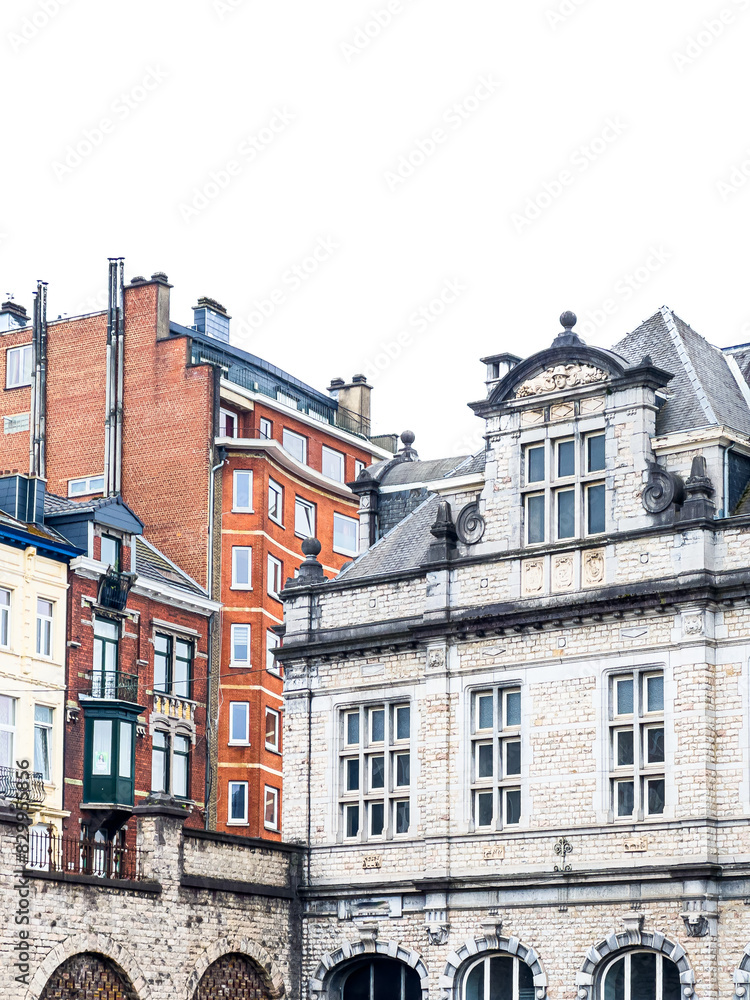 Obraz premium Street view of old village Verviers in Belgium