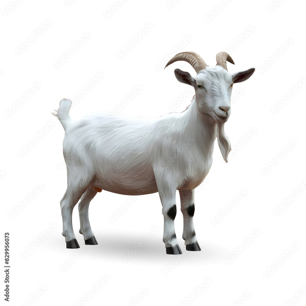 3d realistic Horn Goat on transparent background, best islamic festival eid al adha goat 3d realistic Horn Goat on transparent background, best islamic festival eid al adha goat