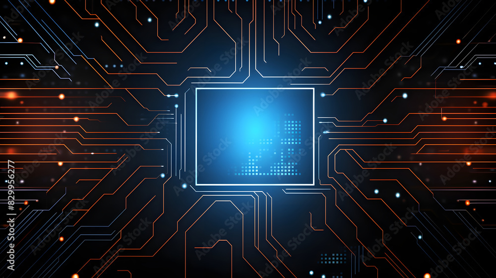 Digital circuit technology graphics poster background Digital circuit technology graphics poster background