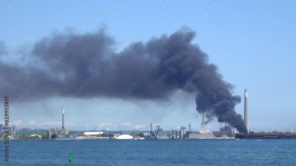Industrial fire and environment contamination, Toronto, Canada Industrial fire and environment contamination, Toronto, Canada