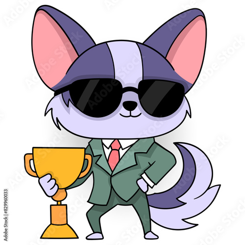 businessman dog wins award as most successful worker