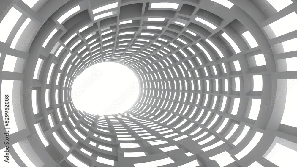 Fototapeta premium abstract 3d tunnel