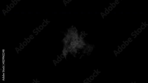 Cold Breath Front Angle Real Smoke at 4K #01