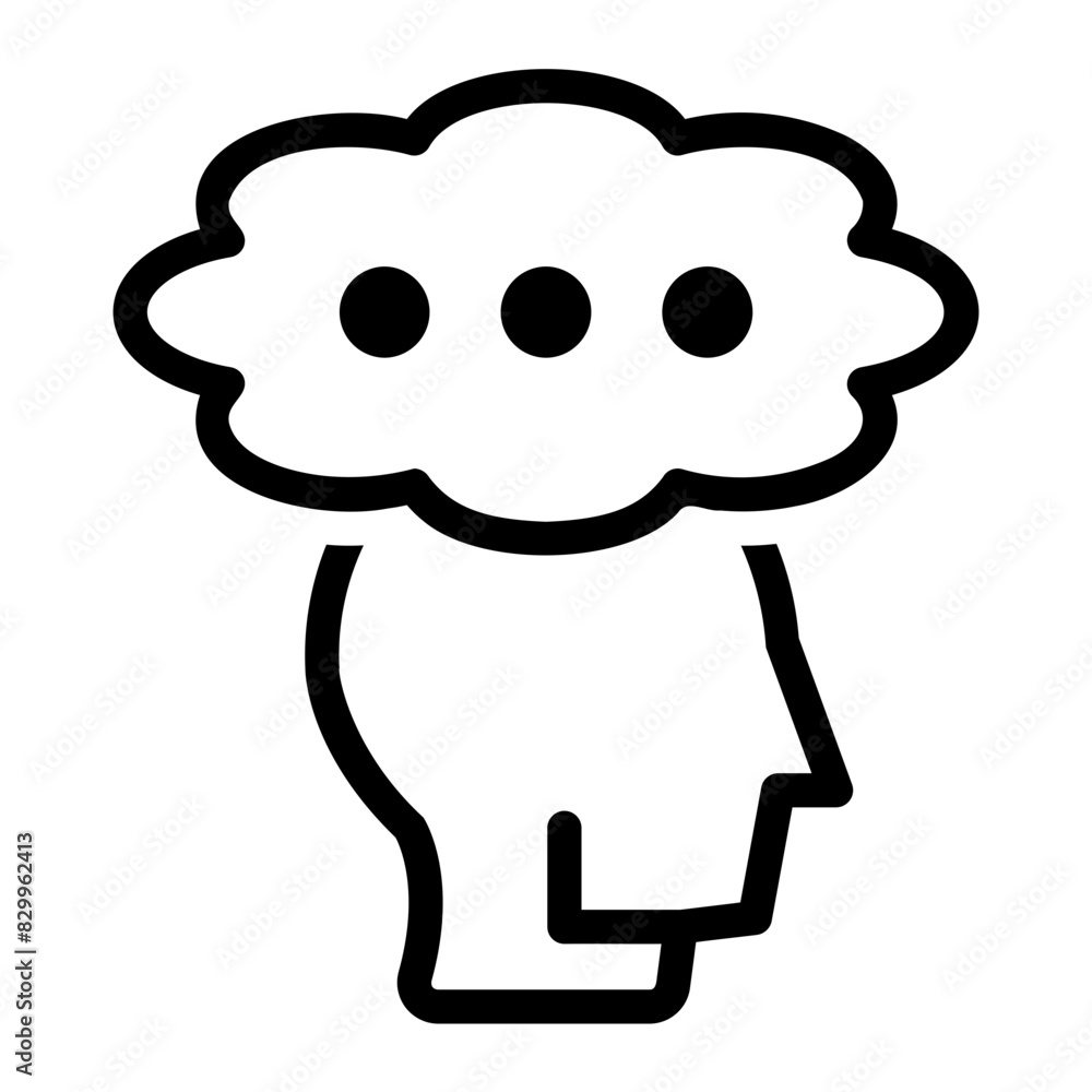 imagination line icon imagination line icon