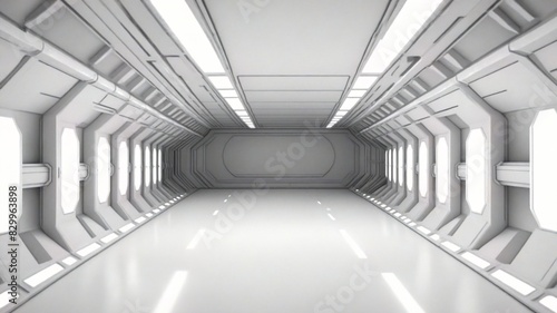 corridor in a modern building