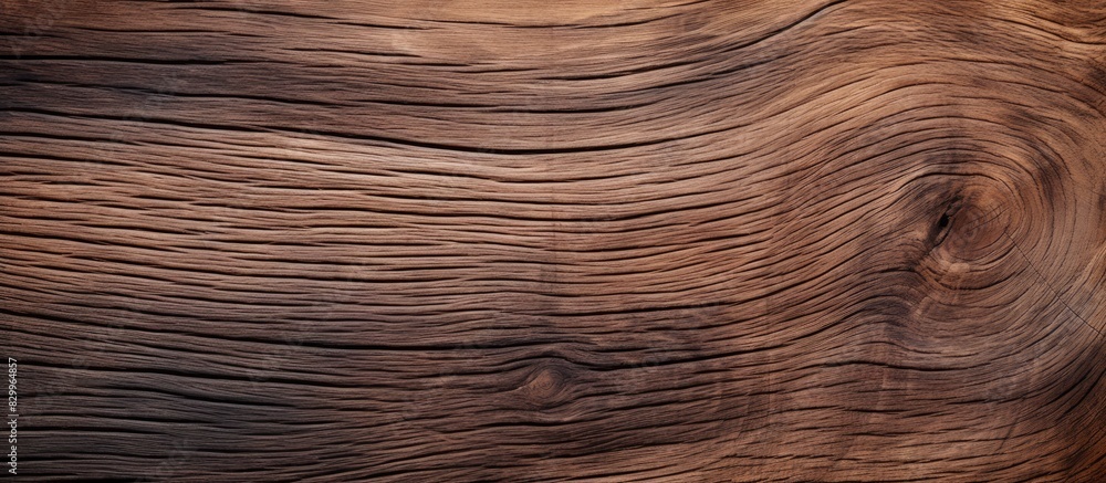 Fototapeta premium An aged natural pattern on a dark wood texture creates an intriguing background surface for creative designs Ideal as a copy space image