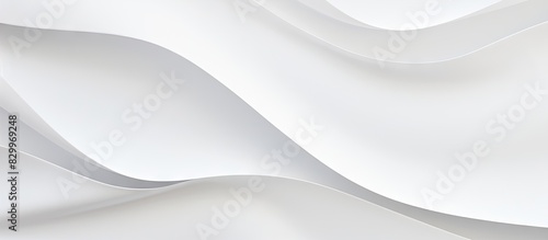 A copy space image of a white paper placed on a white background