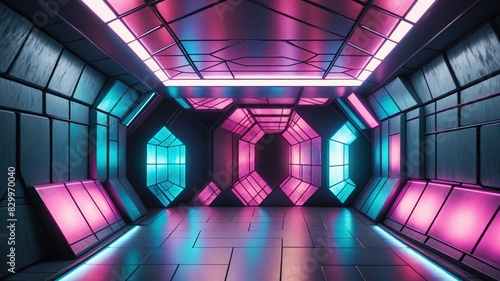 purple hall in the airport