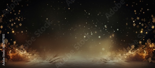 A Christmas themed background with dim lighting against a dark backdrop ideal for adding text Perfect for postcards or posters with ample copy space photo