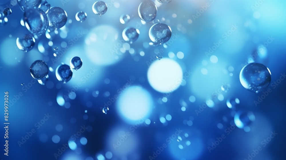 defocused soap bubble drops aquatic blue abstract celebration. defocused soap bubble drops aquatic blue abstract celebration.