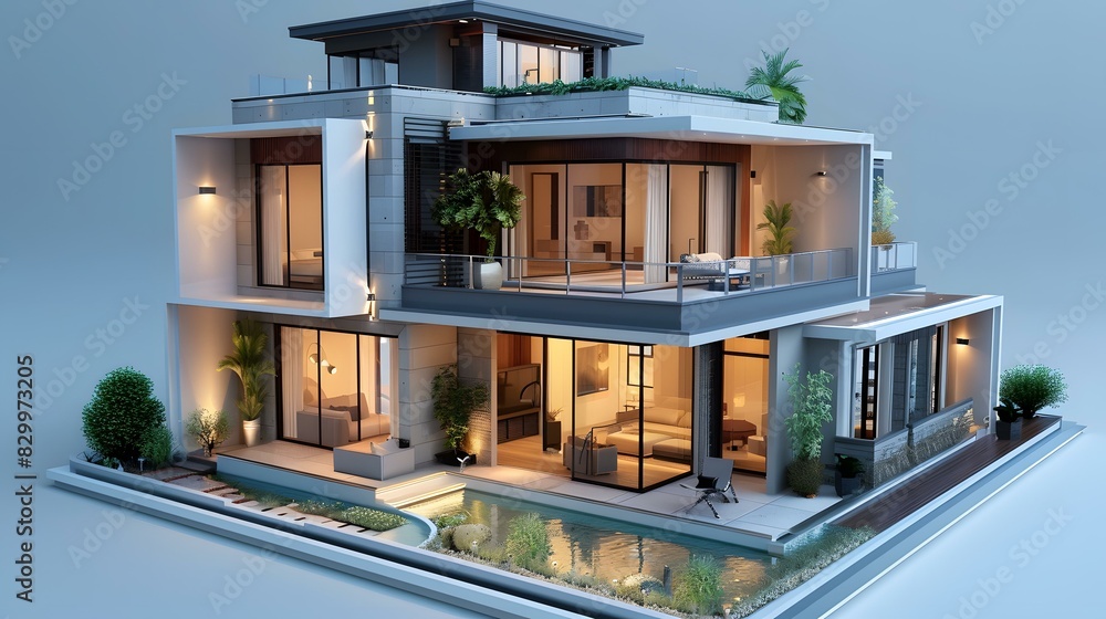 Fototapeta premium Modern House