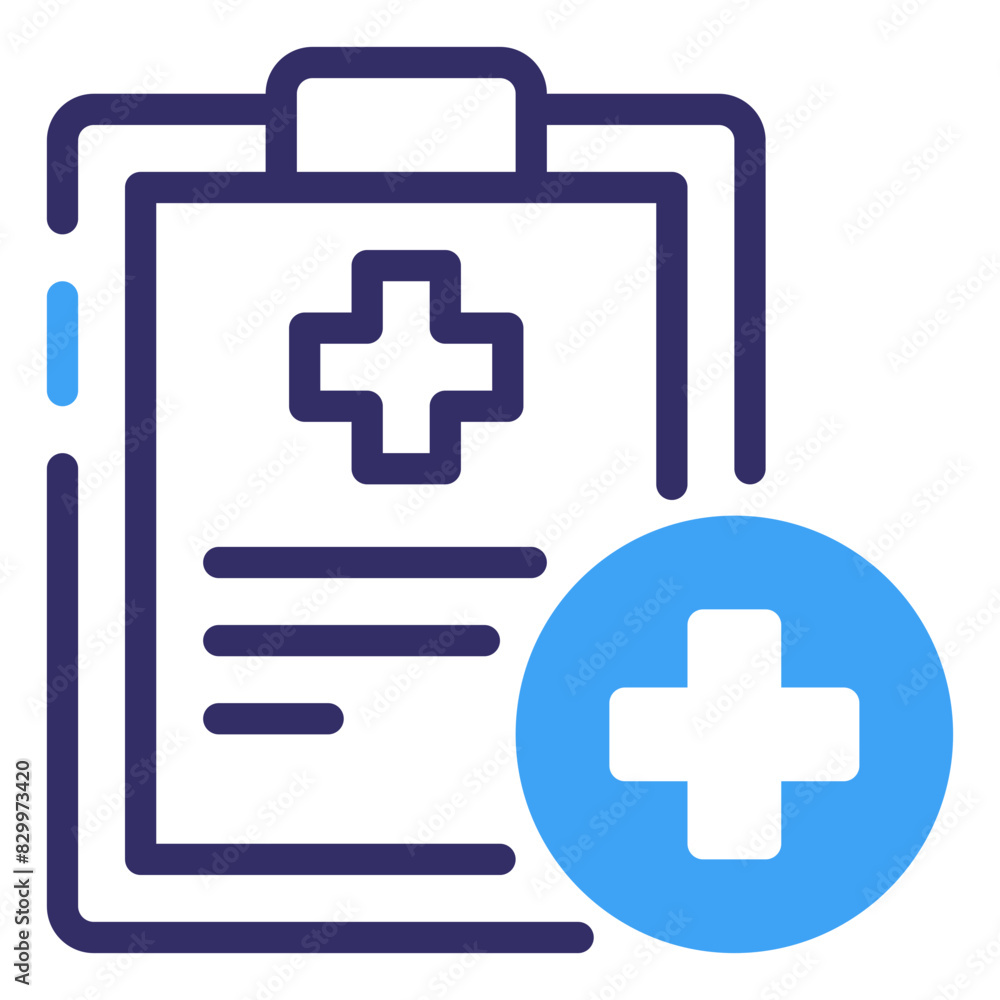 Medical Report Line Icon Symbol Medical Report Line Icon Symbol