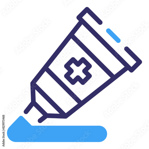 Medical Ointment Line Icon Symbol
