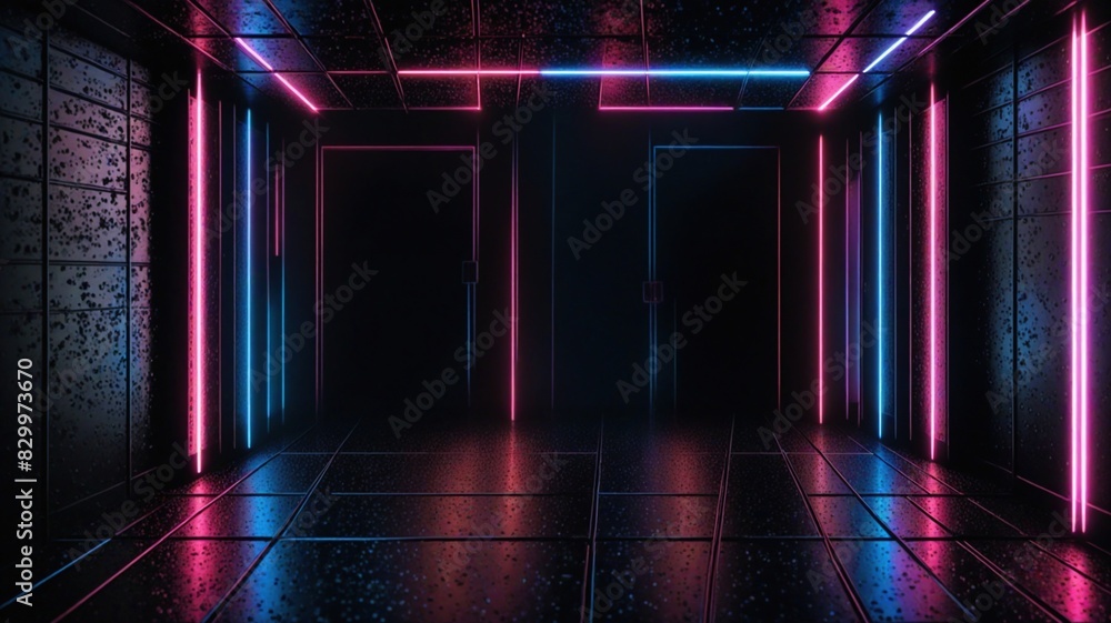 Fototapeta premium stage with spotlight