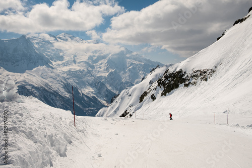 ski resort in the mountains