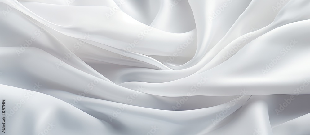 Obraz premium A clean white fabric background with ample copy space