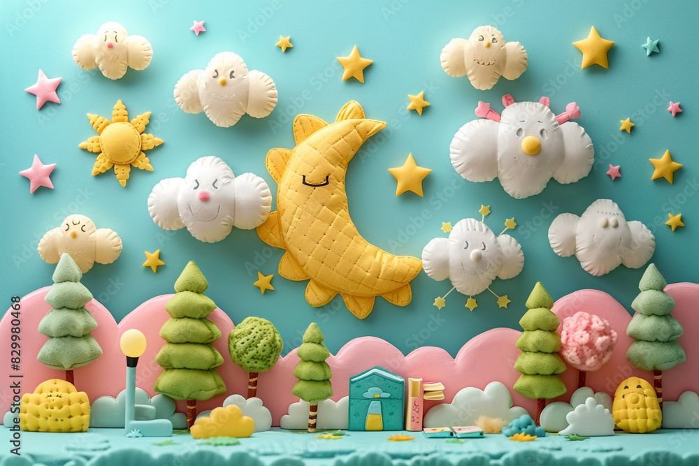 Obraz premium Cute kids room design