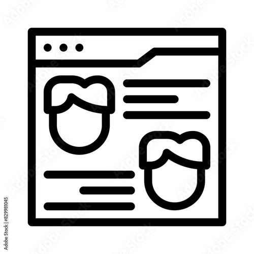 candidates line icon