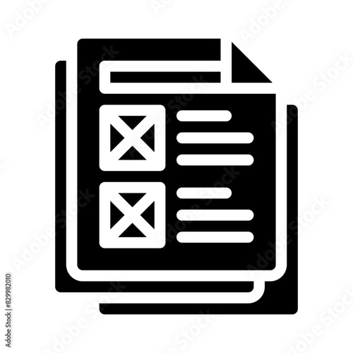 ballot glyph icon