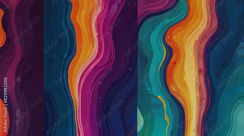 Fluid abstract background with vibrant color Fluid abstract background with vibrant color
