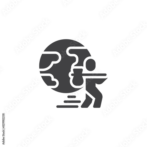 People migrate vector icon