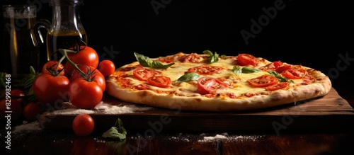 A delicious Italian pizza t...