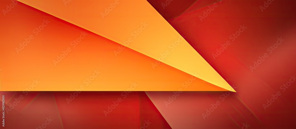 An abstract paper design in shades of orange and red with an empty area for text sheets of handcrafted paper forming a diagonal blank web banner portraying a concept of warning alert and danger An abstract paper design in shades of orange and red with an empty area for text sheets of handcrafted paper forming a diagonal blank web banner portraying a concept of warning alert and danger