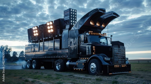 Light and sound system truck photo