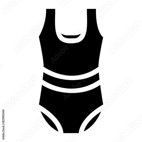 swimsuit glyph style icon