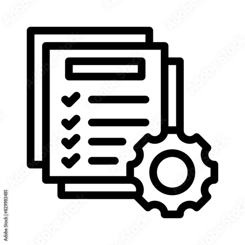 specification line icon