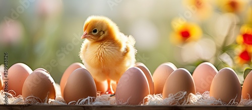 Easter themed chicken on a ...