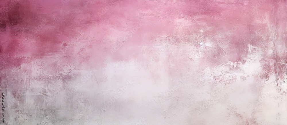 Obraz premium A grunge textured background featuring a two tone paint job in shades of pink and white gray leaving room for text or images. with copy space image. Place for adding text or design