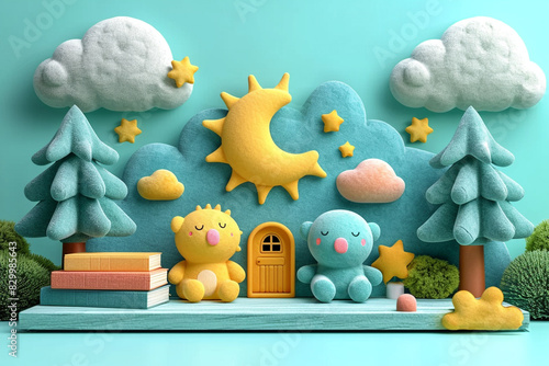 Cute playroom for children