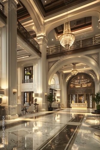 Grand hotel lobby photo