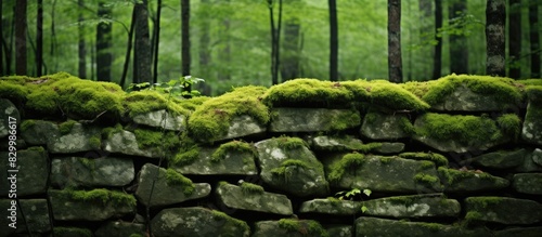 An image of a moss covered ...