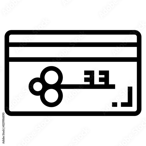 Room Key Card Icon