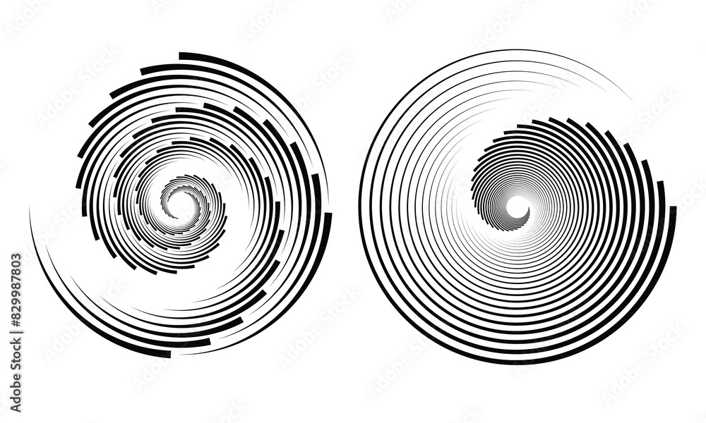 Abstract Two dynamic rhythmic circle spiral sound wave vector background Abstract Two dynamic rhythmic circle spiral sound wave vector background